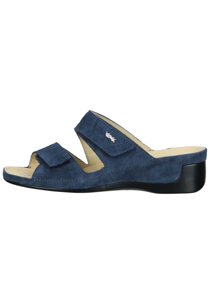 Vital Pantoletten Leder Blau