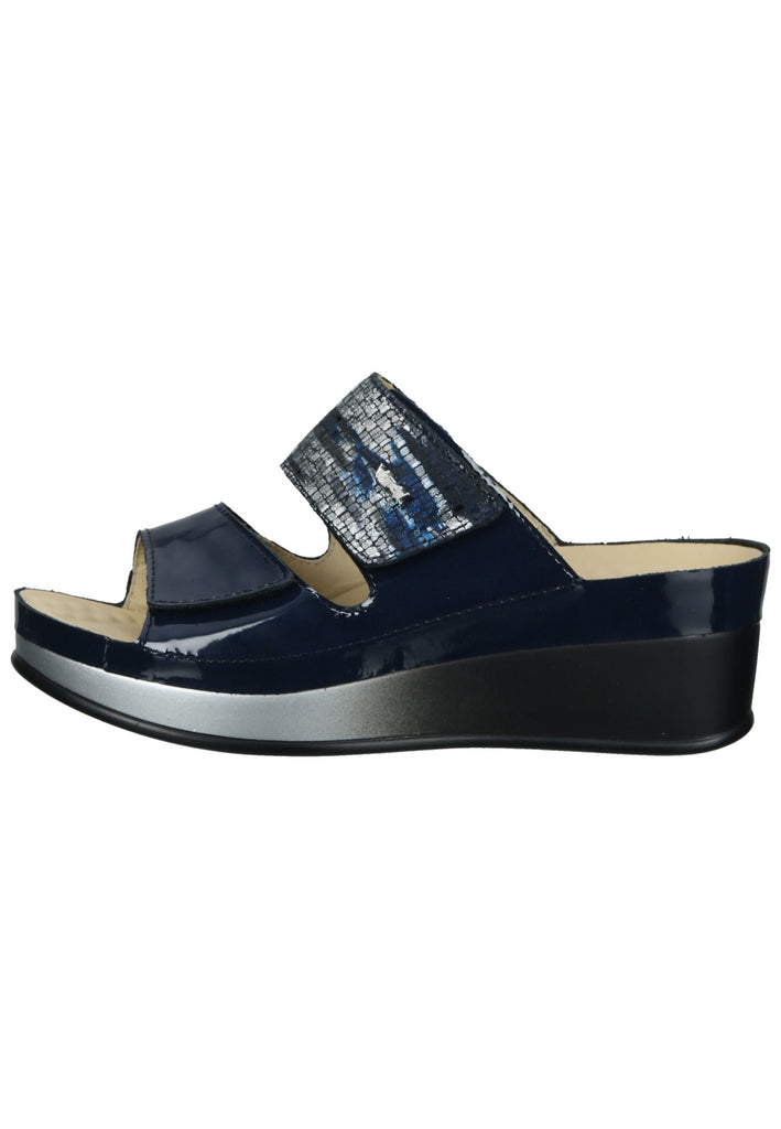 Vital Pantoletten Leder Blau