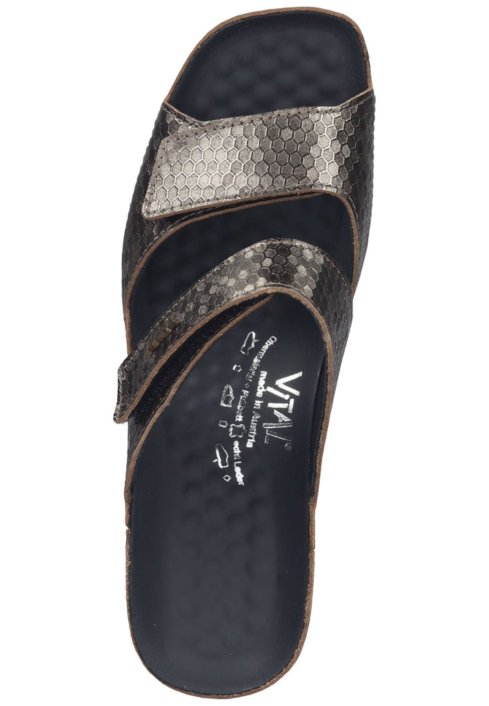 Vital Pantoletten Leder Bronze