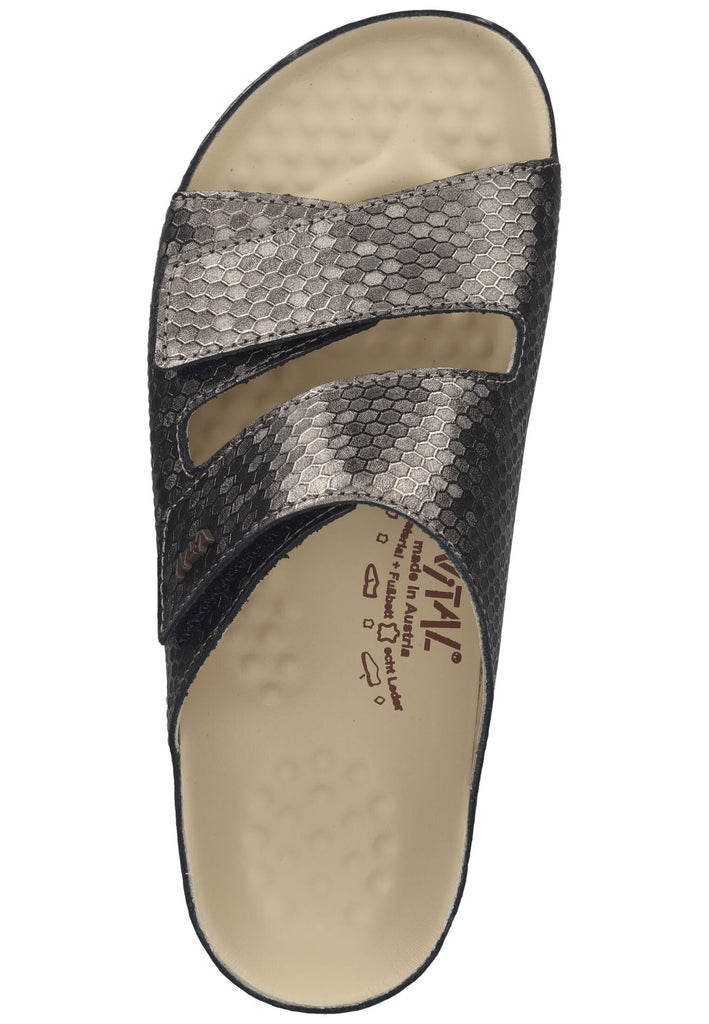 Vital Pantoletten Leder Bronze