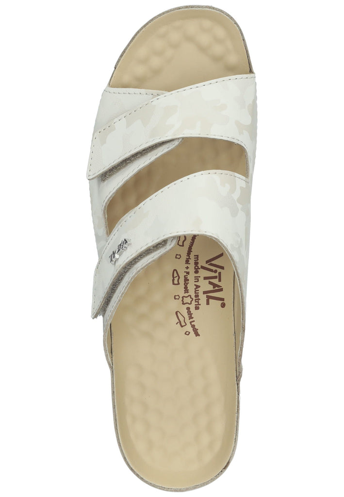 Vital Pantoletten Leder Creme
