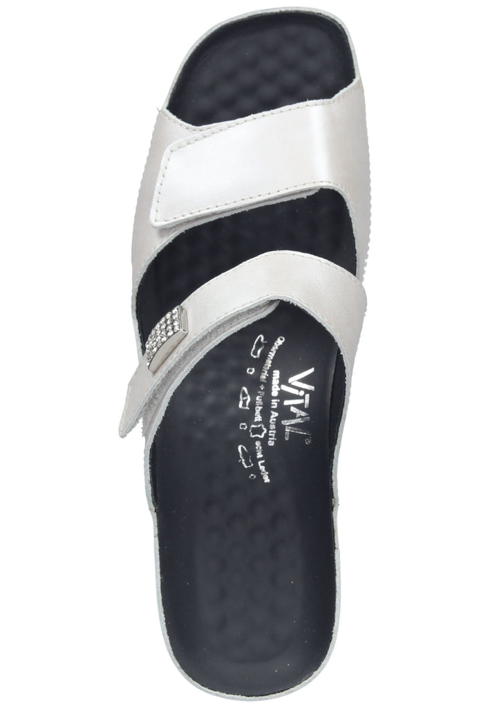 Vital Pantoletten Leder Creme