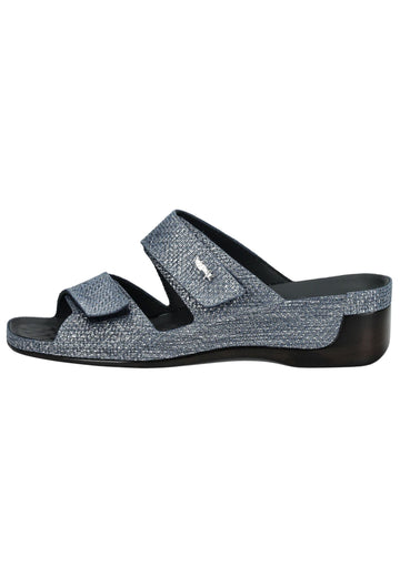 Vital Pantoletten Leder Dunkelblau