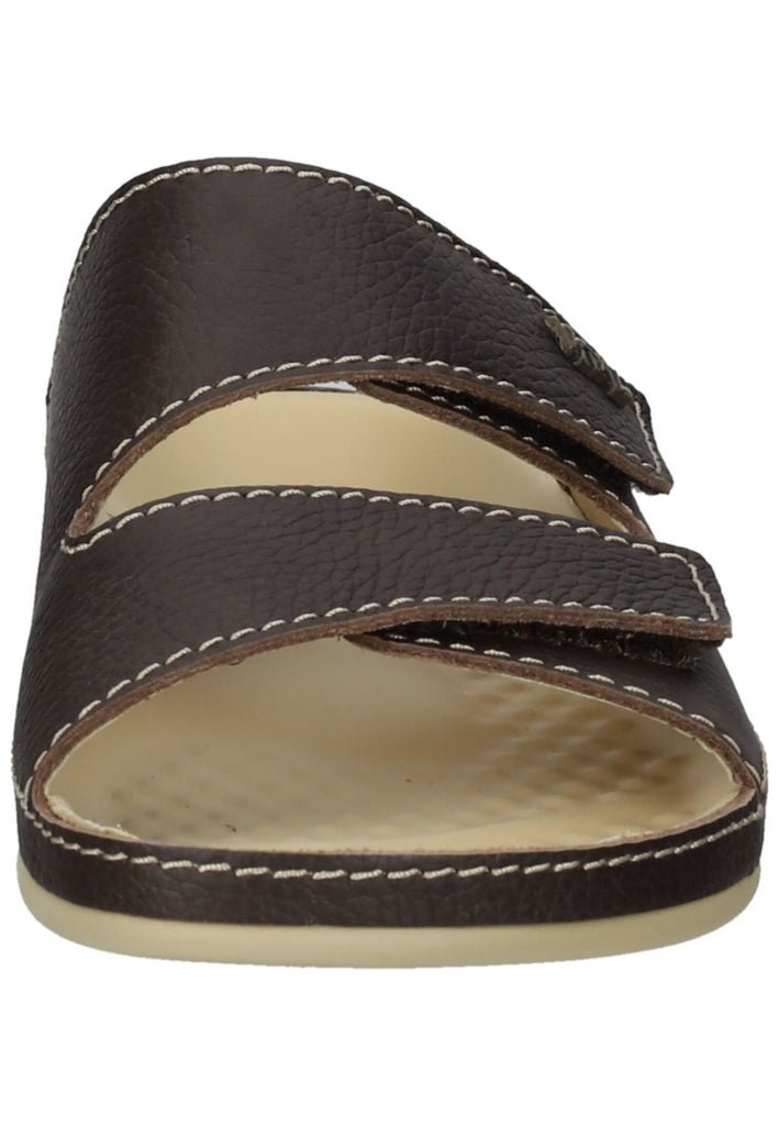 Vital Pantoletten Leder Dunkelbraun