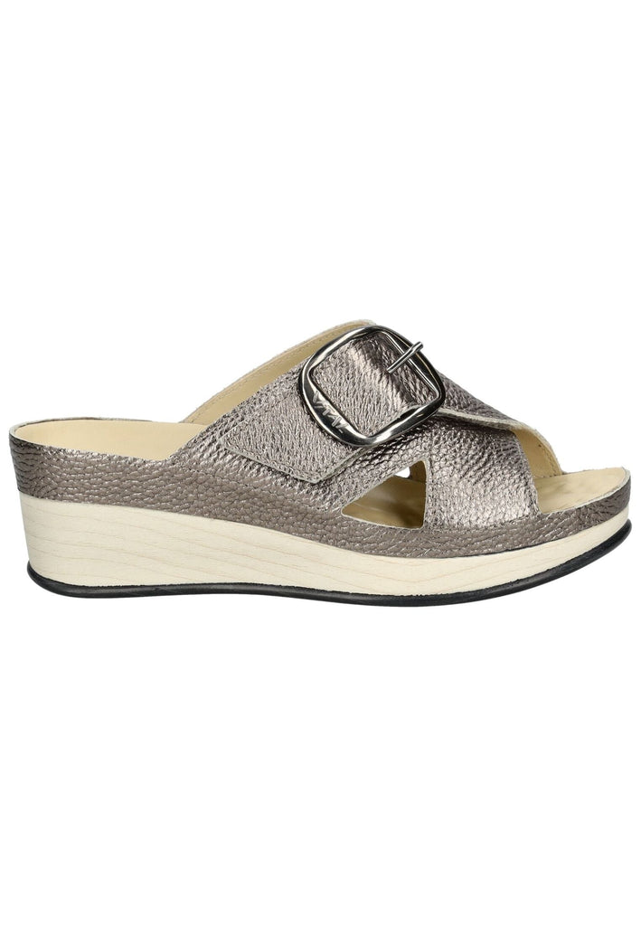 Vital Pantoletten Leder Gold