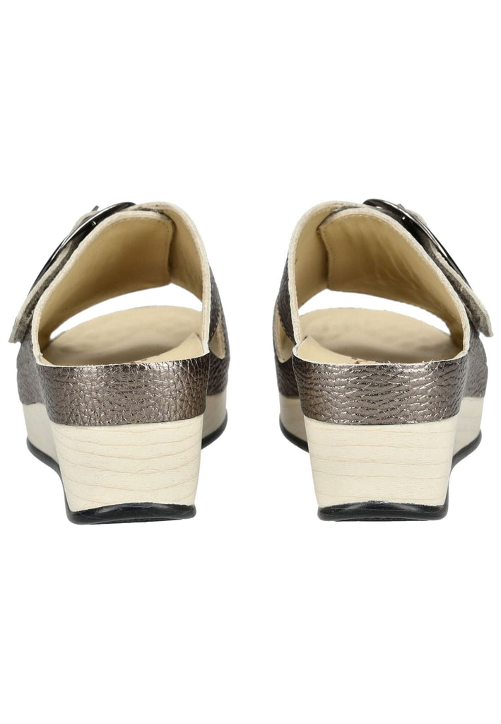 Vital Pantoletten Leder Gold