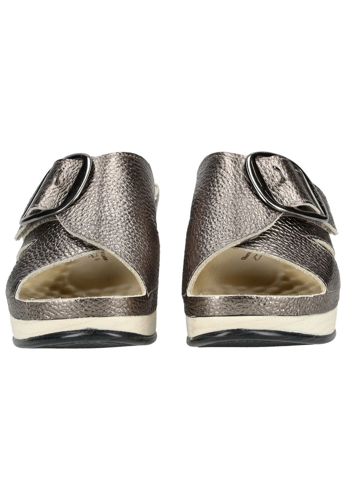 Vital Pantoletten Leder Gold