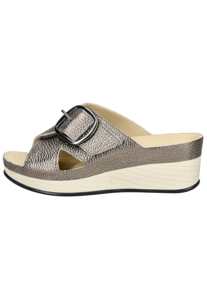 Vital Pantoletten Leder Gold