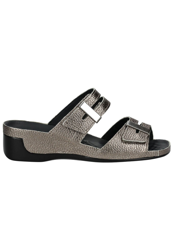 Vital Pantoletten Leder Gold