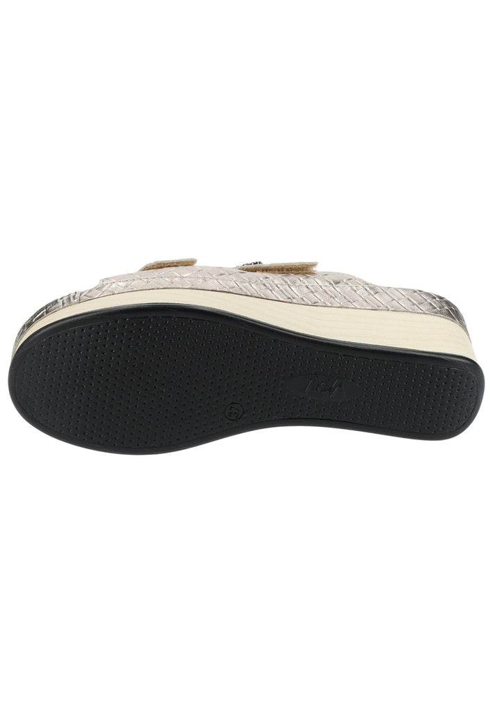 Vital Pantoletten Leder Gold