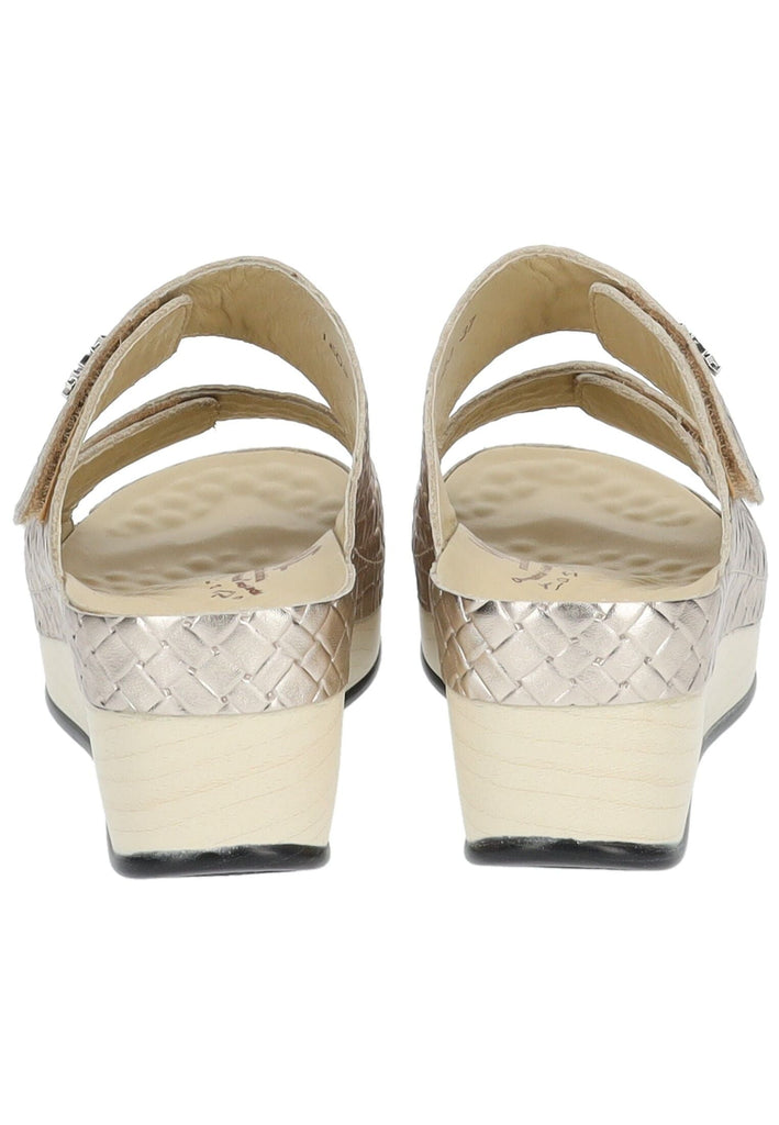 Vital Pantoletten Leder Gold