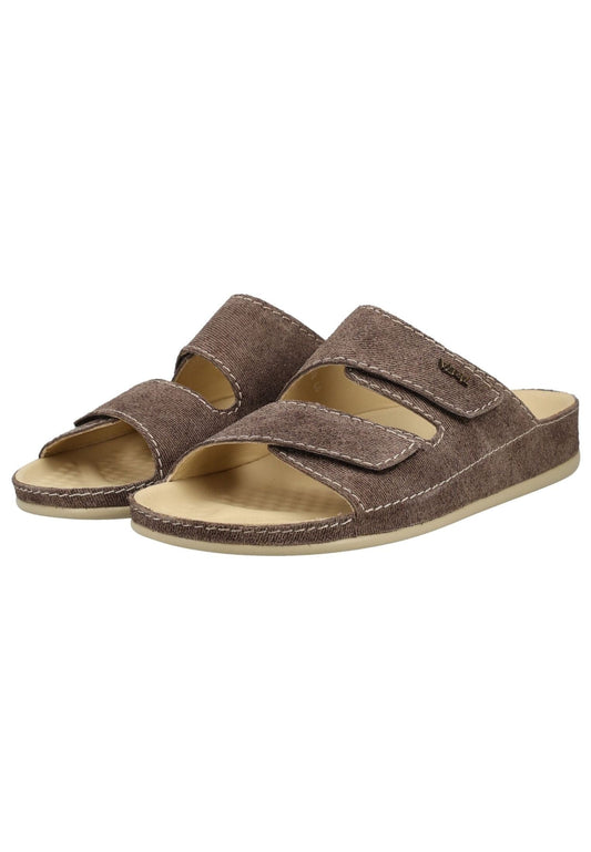 Vital Pantoletten Leder Hazelnut