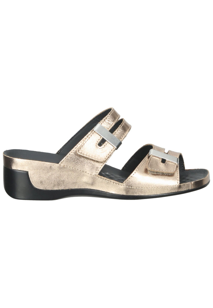 Vital Pantoletten Leder Metallic