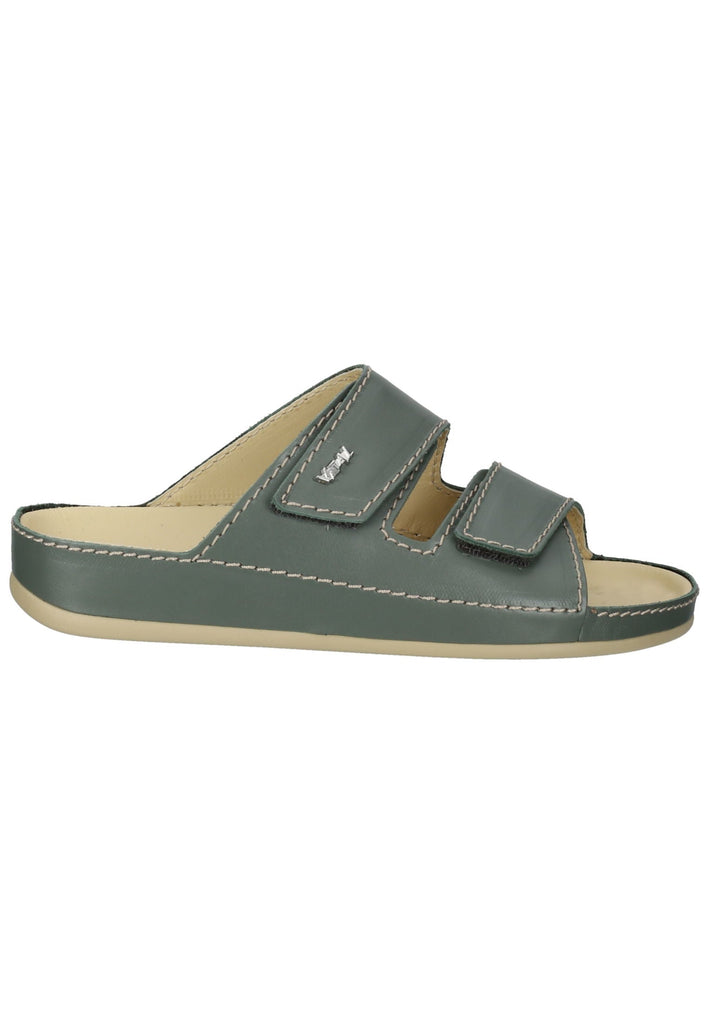 Vital Pantoletten Leder Olive