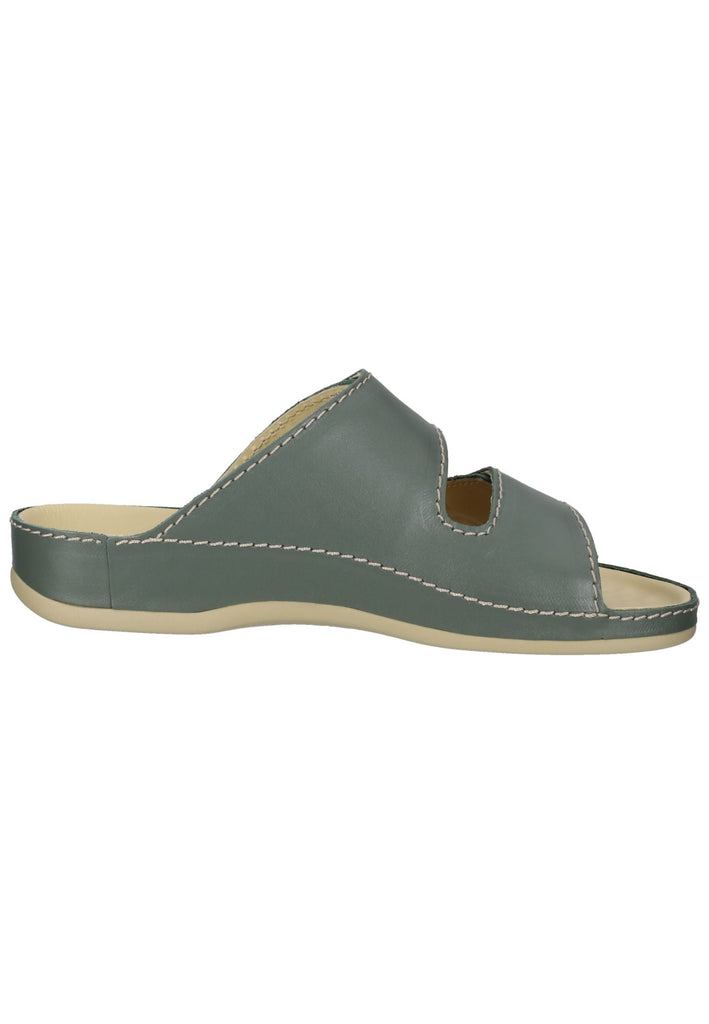 Vital Pantoletten Leder Olive