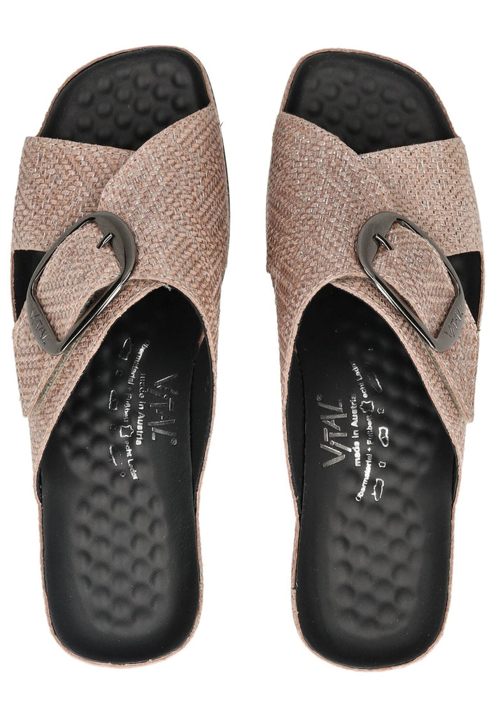 Vital Pantoletten Leder Rose