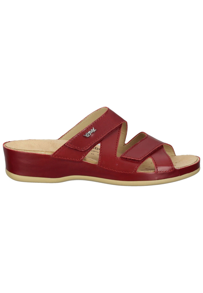 Vital Pantoletten Leder Rot