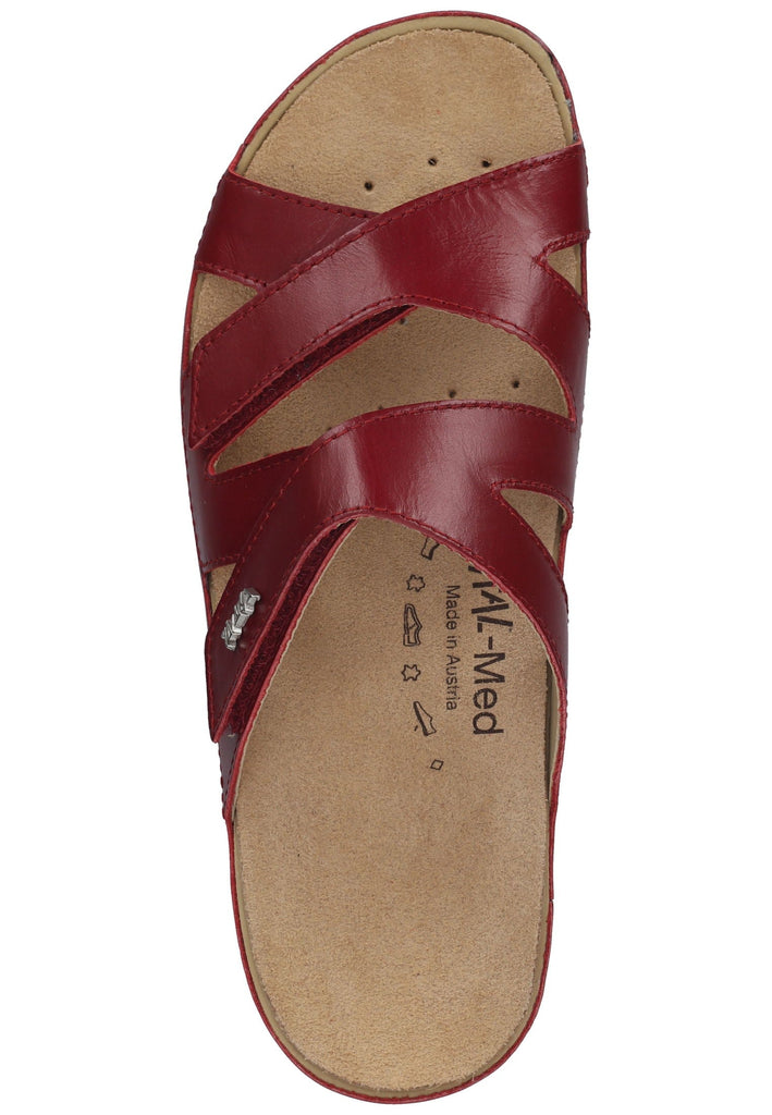 Vital Pantoletten Leder Rot