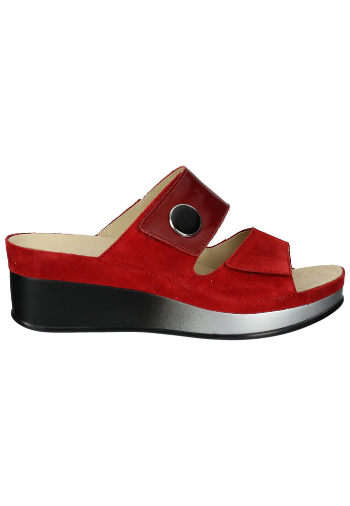 Vital Pantoletten Leder Rot