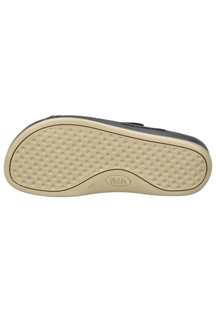 Vital Pantoletten Leder Schwarz