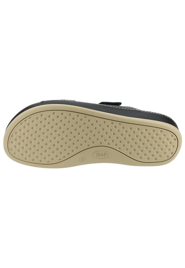 Vital Pantoletten Leder Schwarz