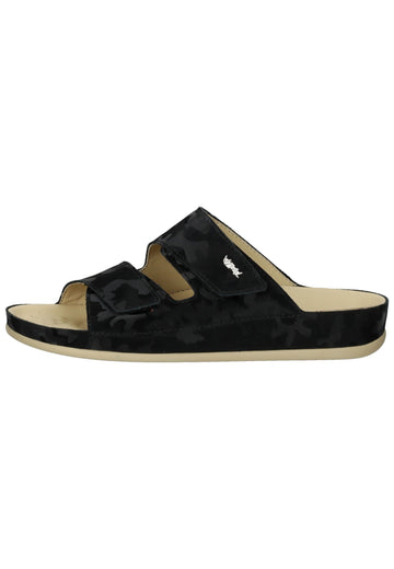 Vital Pantoletten Leder Schwarz