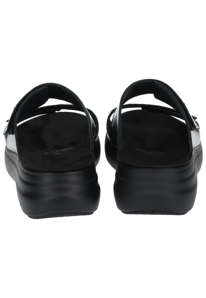 Vital Pantoletten Leder Schwarz