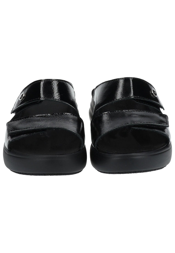 Vital Pantoletten Leder Schwarz