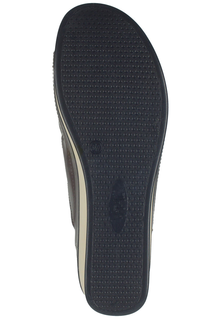 Vital Pantoletten Leder Taupe