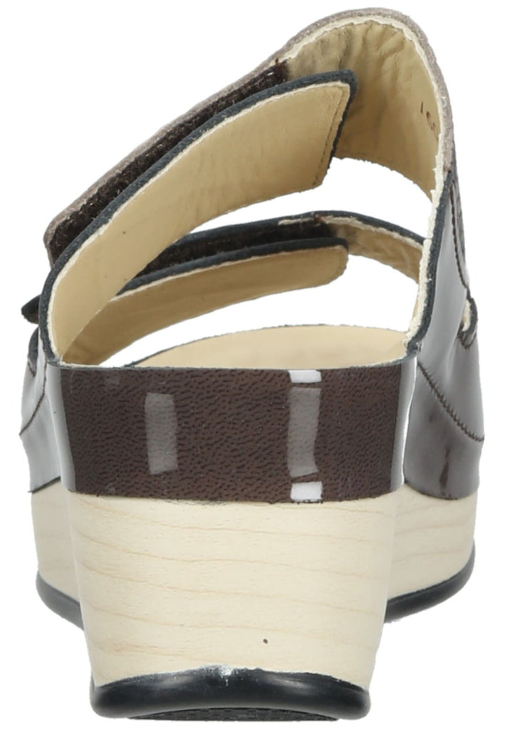 Vital Pantoletten Leder Taupe