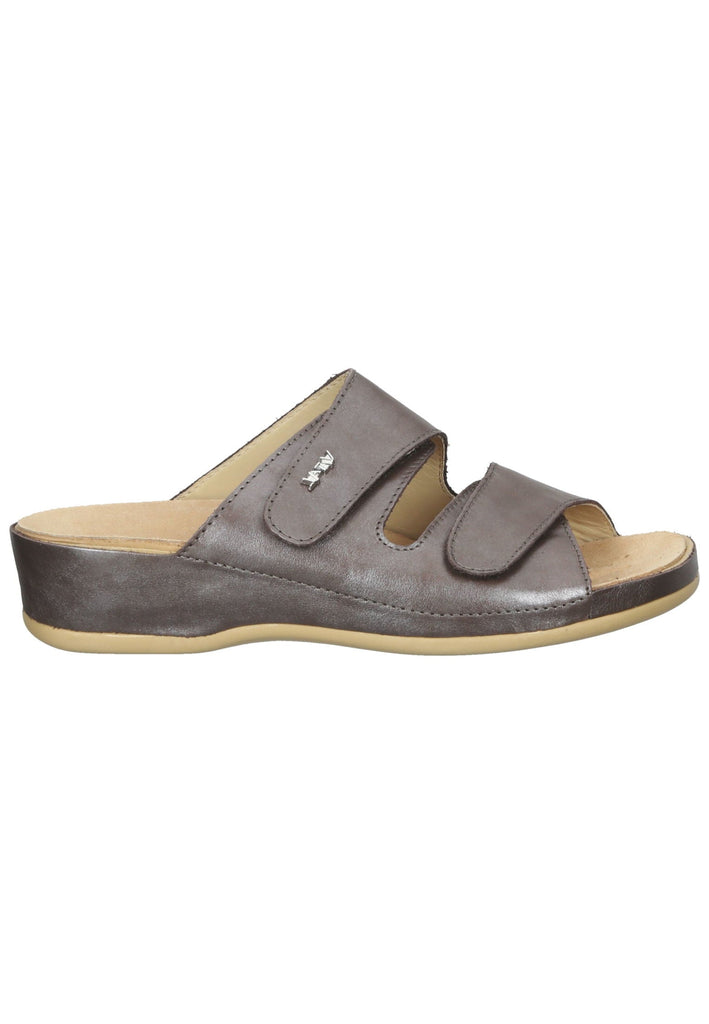 Vital Pantoletten Leder Taupe