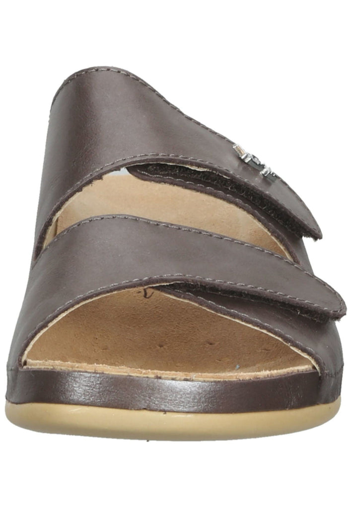 Vital Pantoletten Leder Taupe