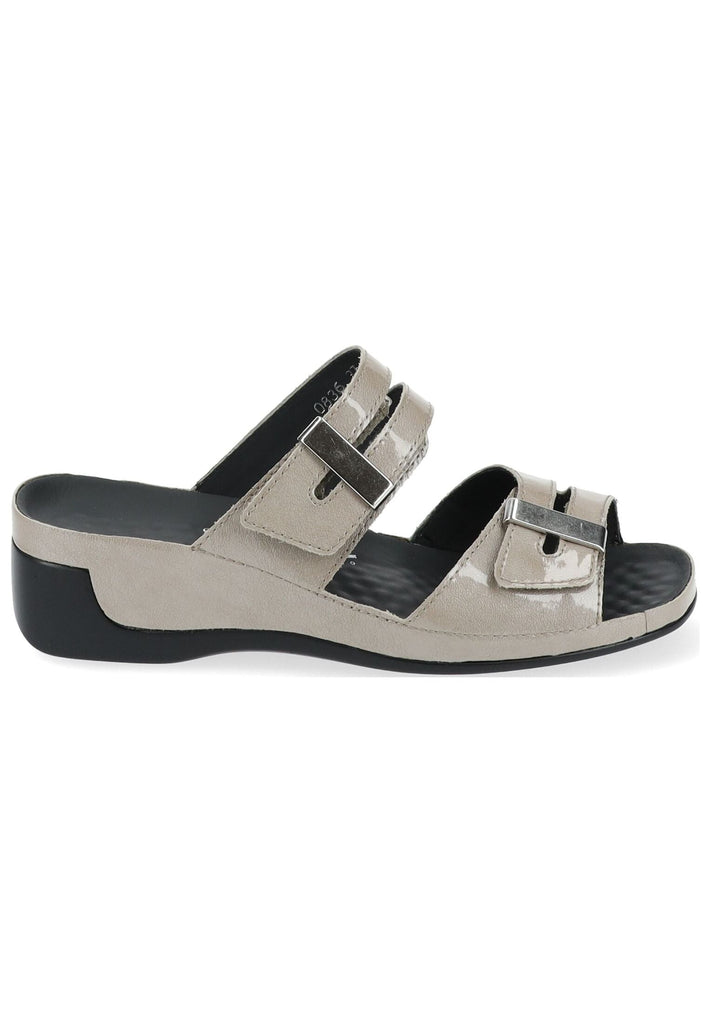 Vital Pantoletten Leder Taupe