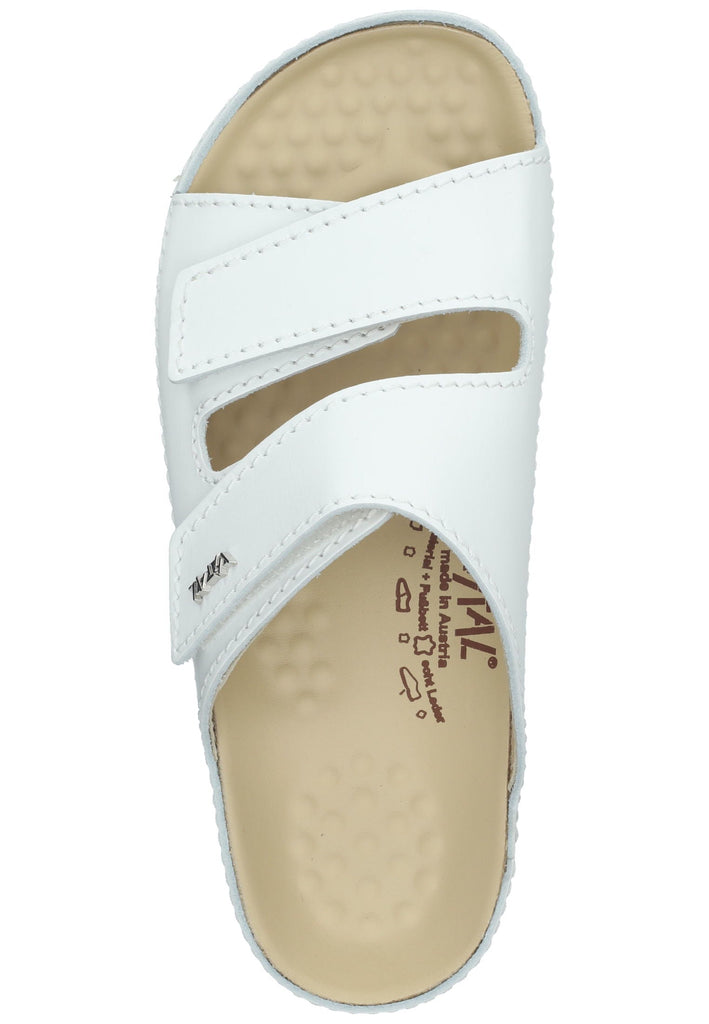 Vital Pantoletten Leder Weiß