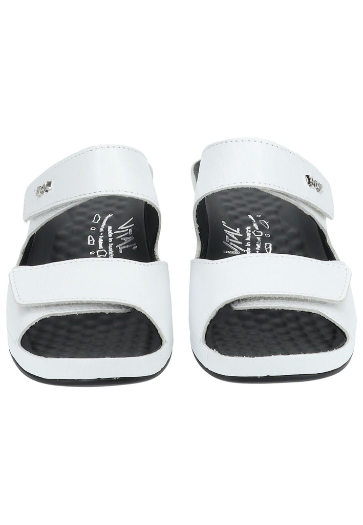 Vital Pantoletten Leder Weiß