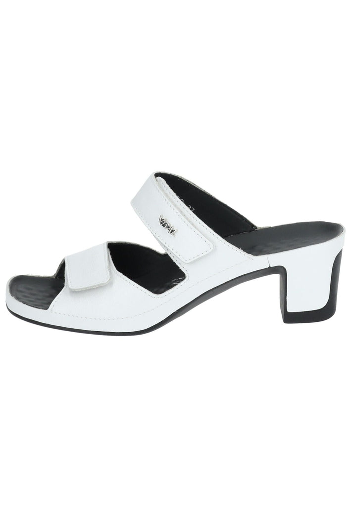 Vital Pantoletten Leder Weiß