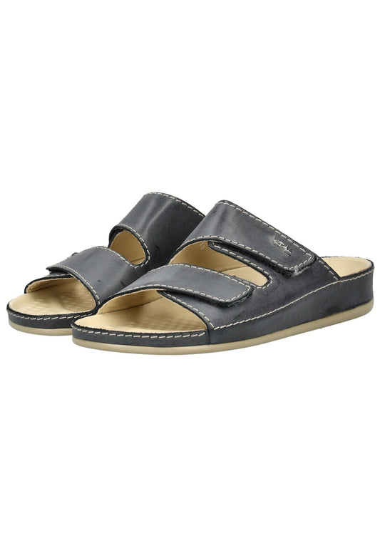 Vital Pantoletten Nappaleder Grau