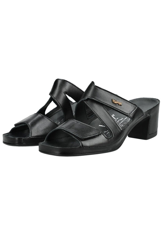 Vital Pantoletten Nappaleder Schwarz