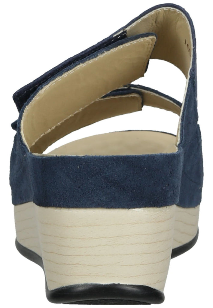 Vital Pantoletten Veloursleder Blau