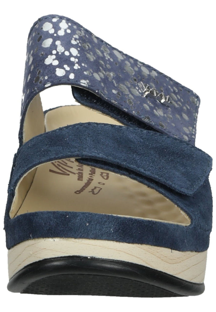 Vital Pantoletten Veloursleder Blau
