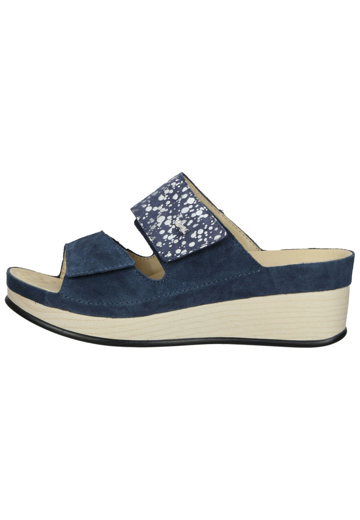 Vital Pantoletten Veloursleder Blau