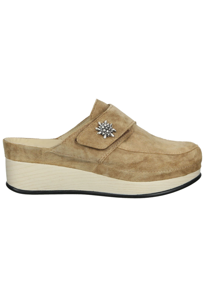 Vital Pantoletten Veloursleder Braun