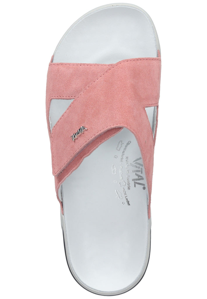 Vital Pantoletten Veloursleder Rose