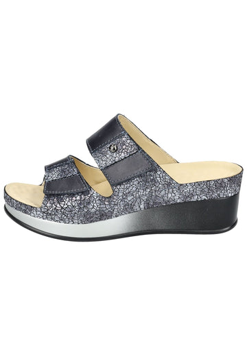 Pantoletten Vital Pantoletten Leder Blau/Silber
