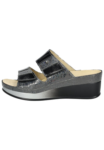 Pantoletten Vital Pantoletten Leder Schwarz Kombi