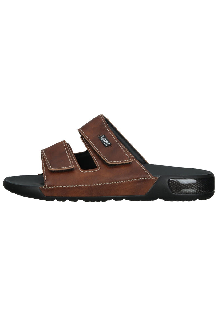 Pantoletten Vital Pantoletten Nappaleder Tabak