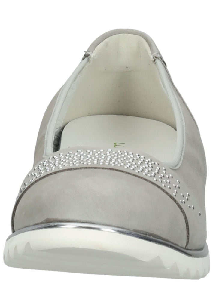 Waldläufer Ballerinas Nubukleder Stein