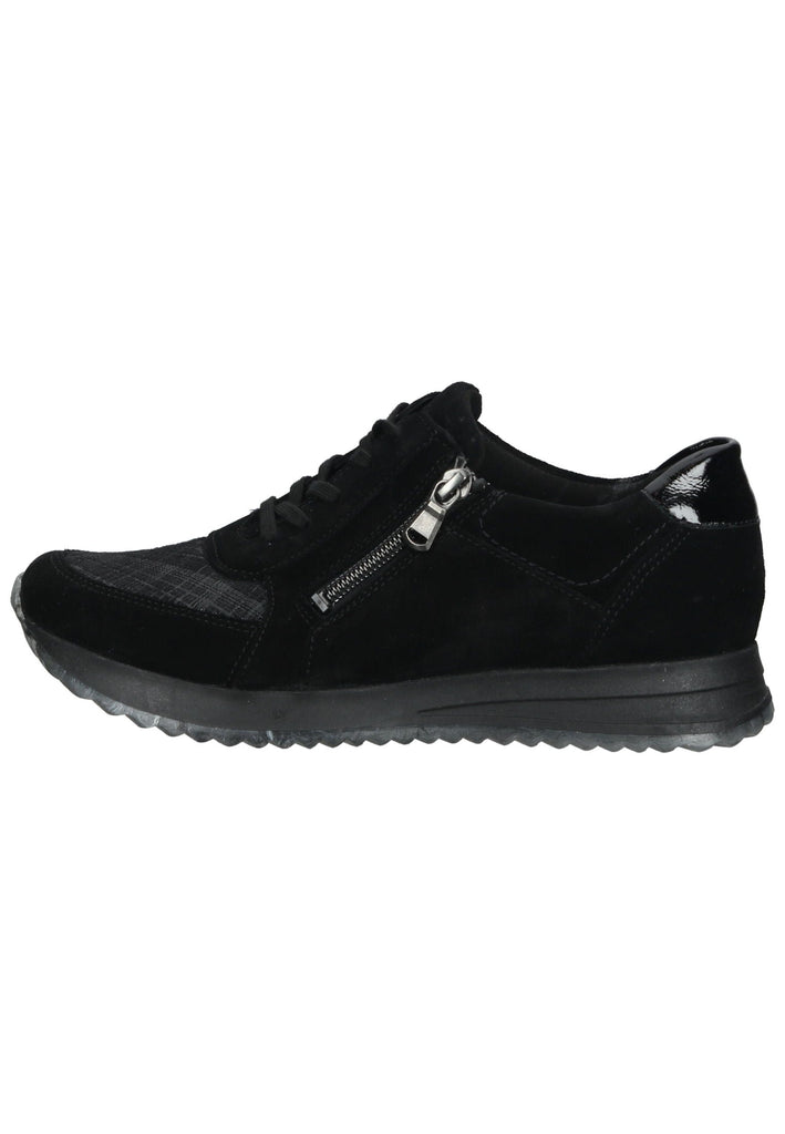Halbschuhe Waldläufer Halbschuhe Veloursleder/Textil Schwarz