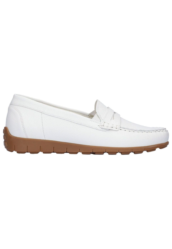 Waldläufer Mokassin Leder Weiß