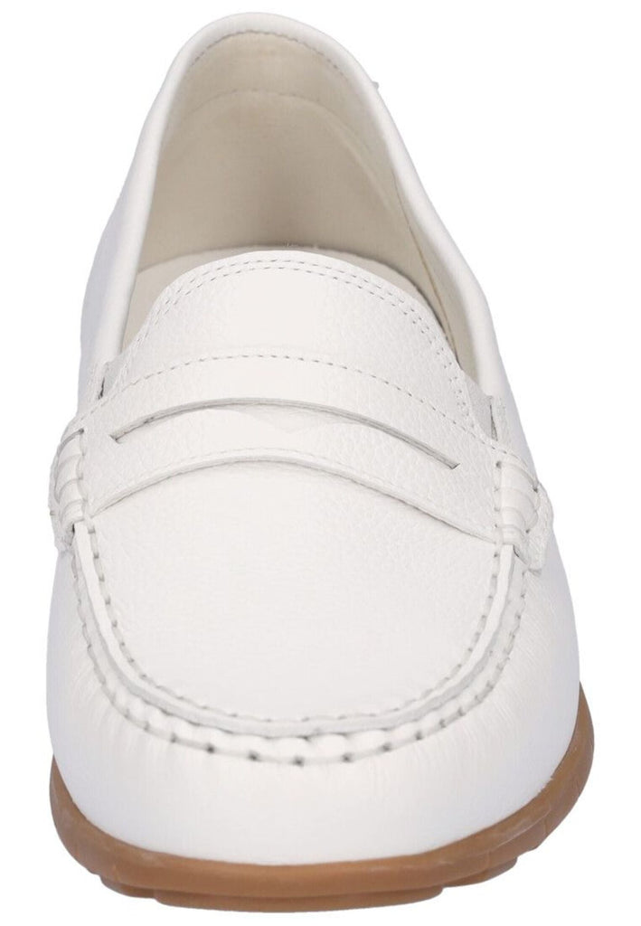Waldläufer Mokassin Leder Weiß